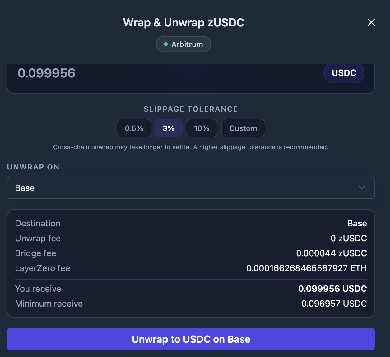 Unwrap Cross Chain