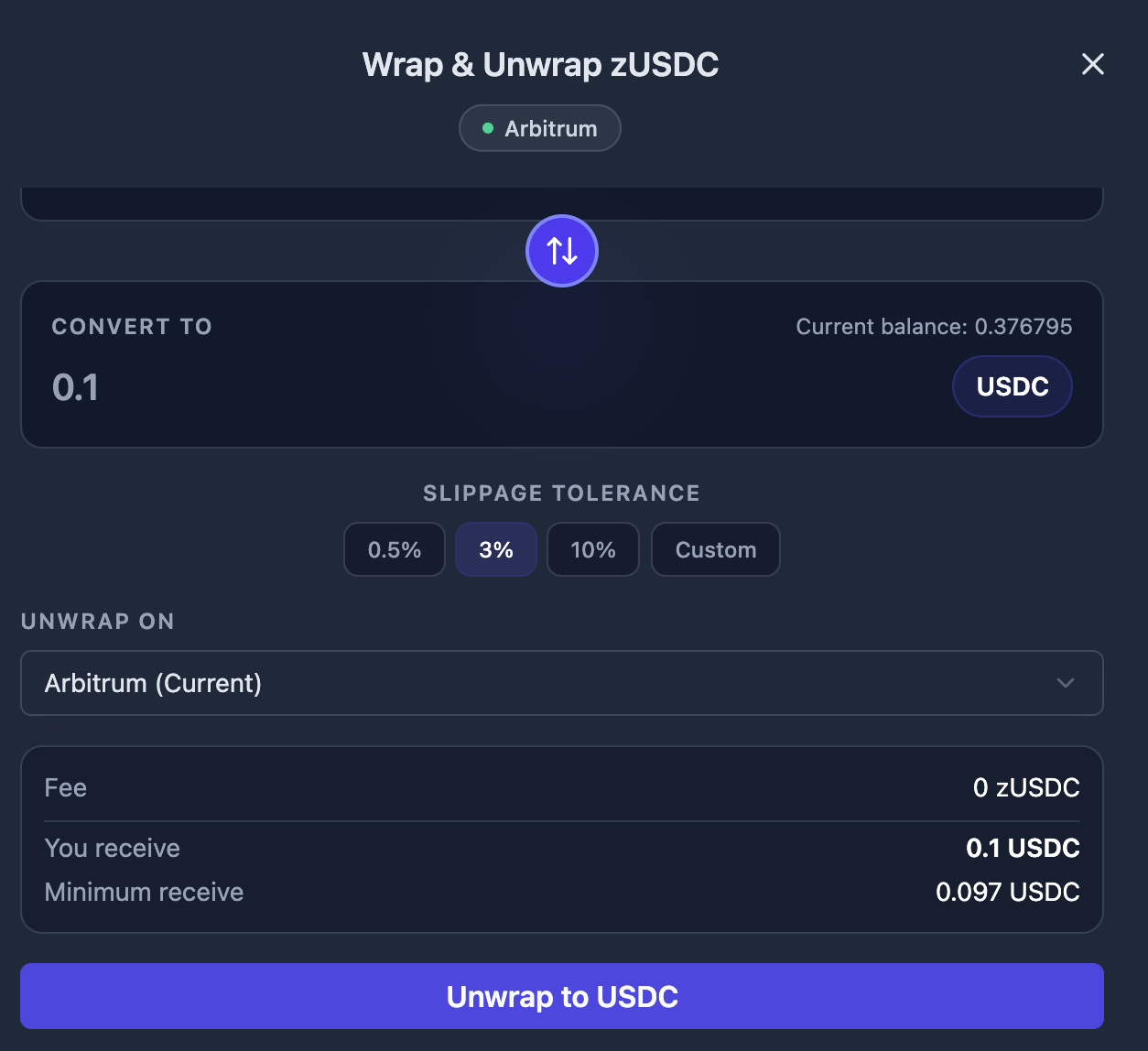 Unwrap Same Chain
